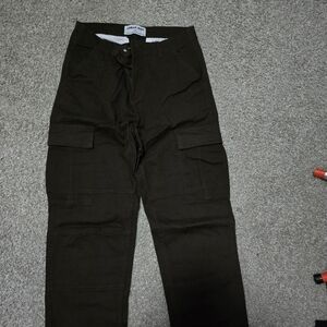 Urban Outfitters Men's Black Cargo Trousers